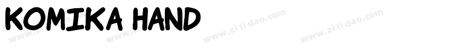 Komika Hand字体转换